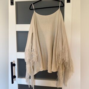 Cozy Cream Poncho
